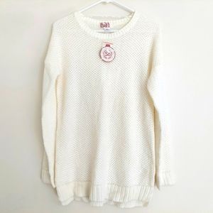 SO Ivory Knit Sweater size Medium